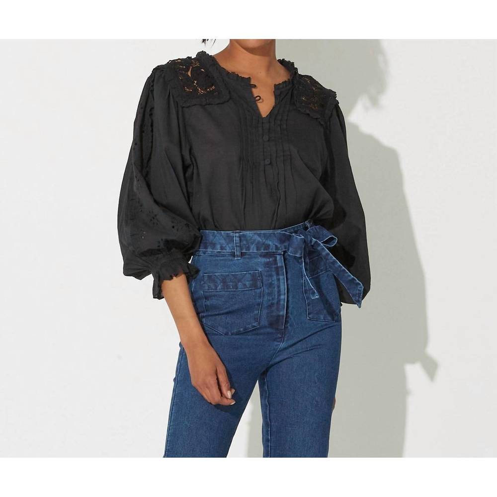 NEW CLEOBELLA claudia blouse in black - Picture 4 of 5
